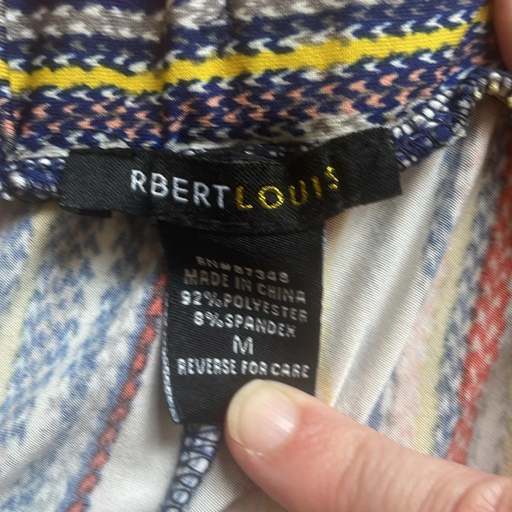 🌟2/$18 SALE Robert Louis Multicolored Striped High Waist Shorts Medium